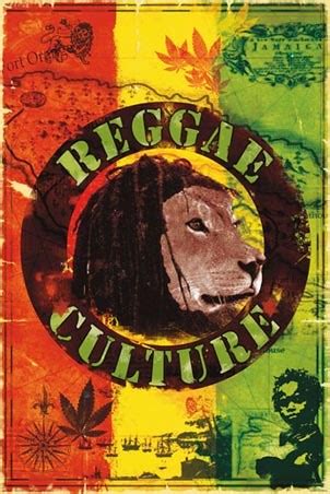 Reggae Culture, Collage of Reggae Symbols - PopArtUK