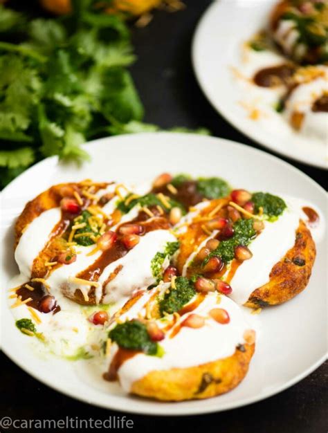 The BEST Aloo Tikki Chaat | Caramel Tinted Life