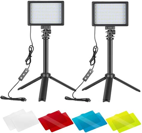 Set Luces Led Fotografia 2 Tripies Neewer Regulable 5600k | Mercado Libre