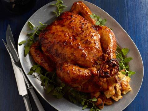 Roast Chicken With Apricot Stuffing Recipe | Food Network Kitchen | Food Network