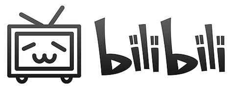 Bilibili black logo landscape transparent PNG - StickPNG