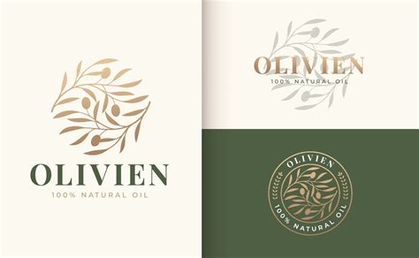 olive branch logo and badge design 3204769 Vector Art at Vecteezy