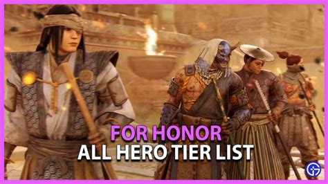 For honor tier list 2023