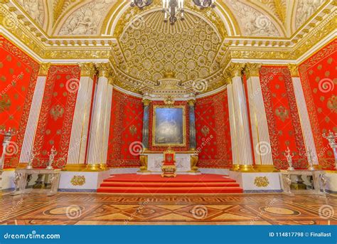 Interior of Winter Palace on Palace Square in Saint Petersburg ...