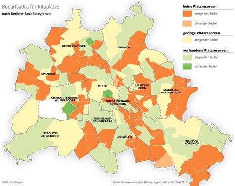 Bedarfsatlas Kitaplatz Berlin: Wo in Berlin die Kitaplätze fehlen ...