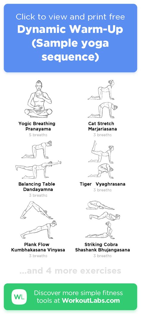 Dynamic Warm-Up (Sample yoga sequence) – click to view and print this ...