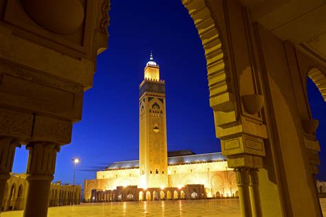 Hassan II Mosque at Night (2) | Casablanca | Pictures | Geography im ...