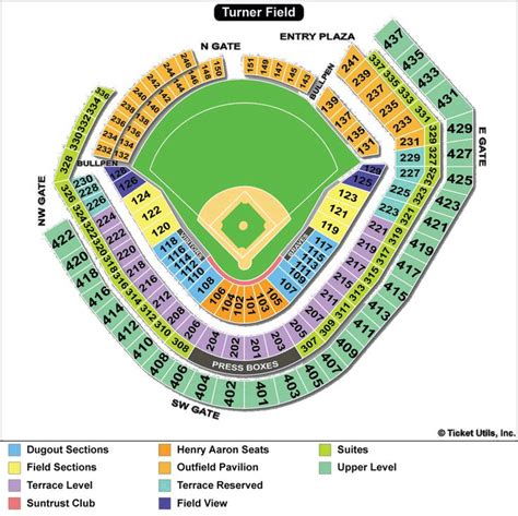 Turner Field http://www.ballparksofbaseball.com/amenities/images/braves_seat.gif | Minute maid ...