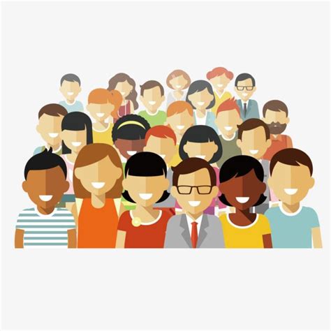 Vector Group Of People, People Clipart, Vector, Character PNG ...