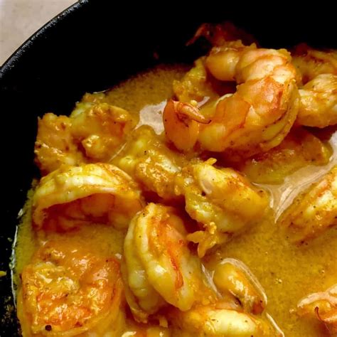 Easiest Ever Low Carb High Protein Shrimp with Coconut Milk