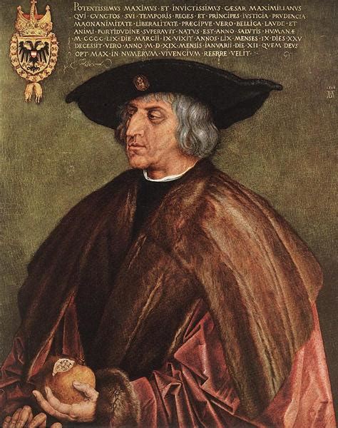 Portrait of Emperor Maximilian I, 1518 - Albrecht Durer - WikiArt.org