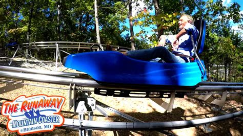 The Runaway Mountain Coaster at Branson Mountain Adventure Park - YouTube