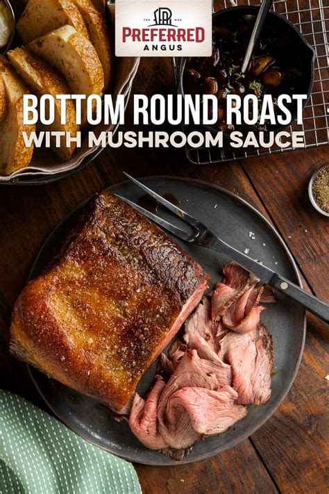 Bottom Round Roast with Mushroom Sauce