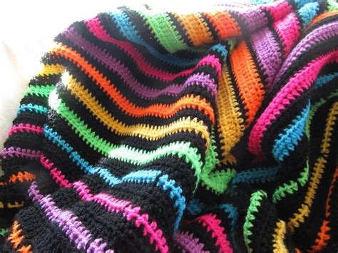 Easy Striped Crochet Afghan Pattern