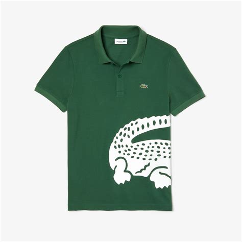 Men's Lacoste Regular fit Oversized Crocodile Print Polo Shirt - Men's Polo Shirts - New In 2022 ...