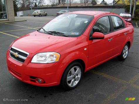 2008 Victory Red Chevrolet Aveo LT Sedan #22200519 Photo #8 | GTCarLot ...