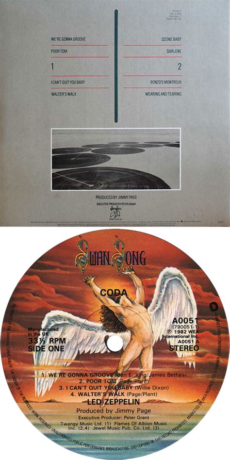 Led Zeppelin Coda - 1st - EX UK vinyl LP album (LP record) (210273)