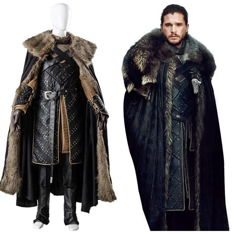 Skycostume Jon Snow GoT 7 Game of Thrones Season 7 Outfit Cosplay ...