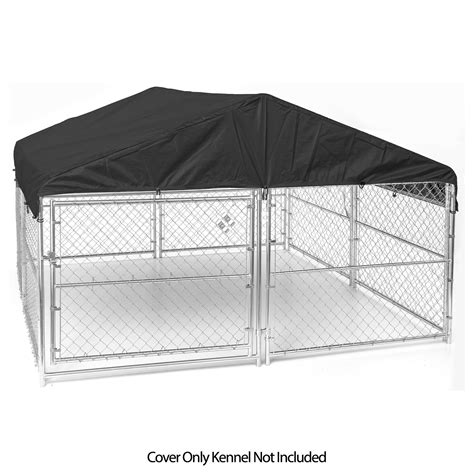 Lucky Dog WeatherGuard Outdoor Dog Kennel Roof Cover, Black, 10'L x 10'W x 1'H - Walmart.com