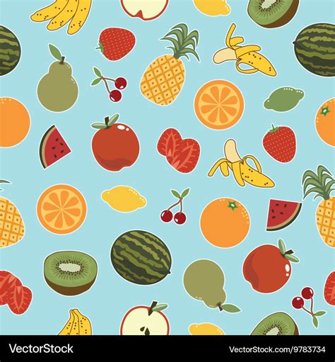 Fruit patterns Royalty Free Vector Image - VectorStock