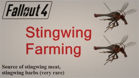 Fallout 4 - Stingwing Farming - YouTube