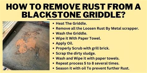 How To Remove Rust From A Blackstone Griddle?