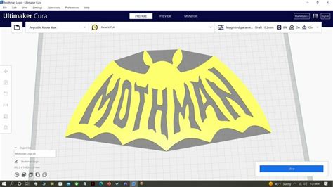 STL file 2D Silhouette/Stencil Mothman Batman Logo・3D printer design to download・Cults