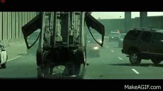 The Matrix Reloaded - Highway Fight Scene Part 1(HD) on Make a GIF