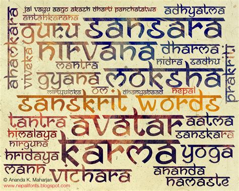 New Nepali Fonts: Ananda Namaste Free Font