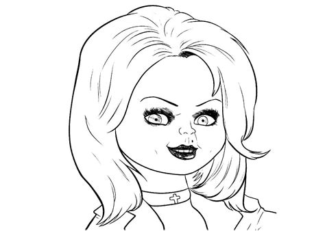 Tiffany from Chucky coloring page - Download, Print or Color Online for Free