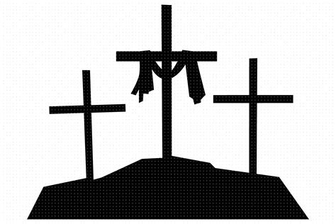 calvary cross svg clipart By CrafterOks | TheHungryJPEG