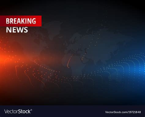 Breaking news concept design graphic for tv news Vector Image