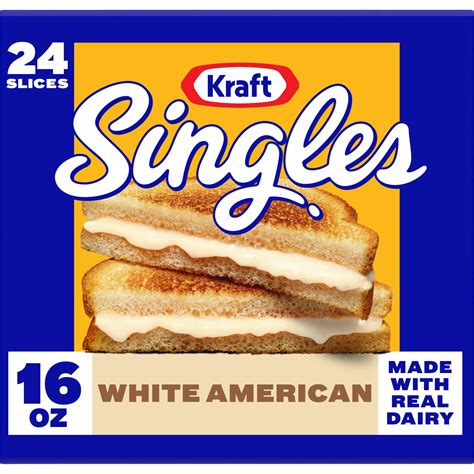 Kraft Singles Cheese Slices, White American Cheese - Shop Cheese at H-E-B