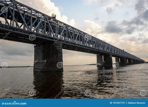 Khabarovsk Bridge is a Road and Rail Bridge, Which Crosses the Amur River in Khabarovsk City ...