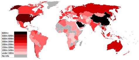 Height of each country's tallest building [1425x625][OC] : MapPorn