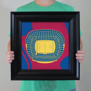 Camp Nou Map Art - City Prints