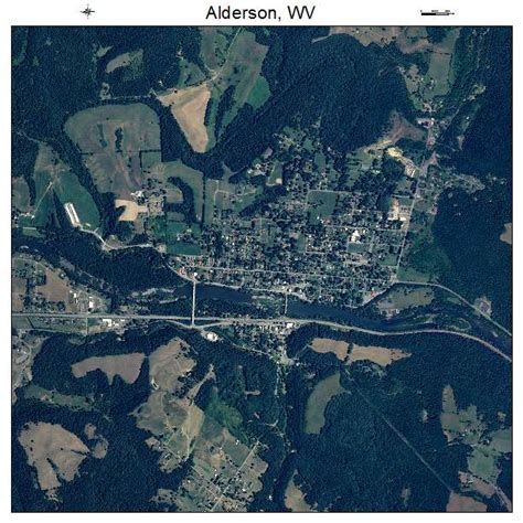 Aerial Photography Map of Alderson, WV West Virginia