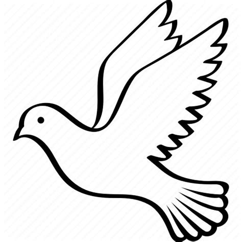 Bird, columbidae, dove, flying, peace, pigeon, wings icon - Download on Iconfinder | Peace ...