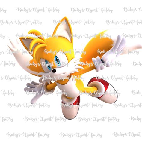 Tails Flying, Sonic the Hedgehog, Clipart Image, Png for Printer - Etsy