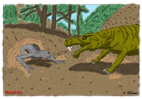 Primeval - Future Predator vs Gorgonopsid by The-ARC-Minister on DeviantArt