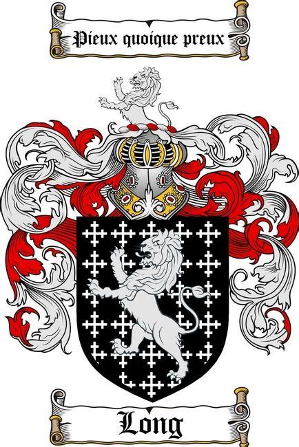 LONG FAMILY CREST - COAT OF ARMS gifts at www.4crests.com | Long Coat ...