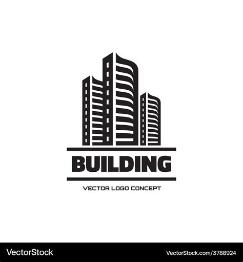 Building - logo concept Royalty Free Vector Image