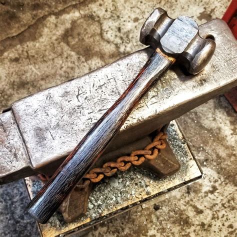 Blacksmith hammer by Dave Custer. | Blacksmith hammer, Blacksmithing, Hammers