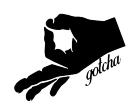 Gotcha Hand Decal | Funny vinyl decals, Vinyl decals, Car decals