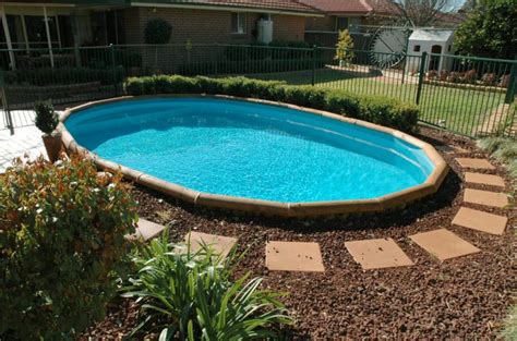 Modern Above Ground Pool Landscaping — Randolph Indoor and Outdoor Design