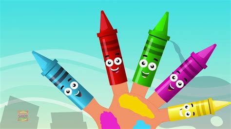 Crayons Finger Family | Crayons Colors Song | Nursery Rhymes | Baby ...