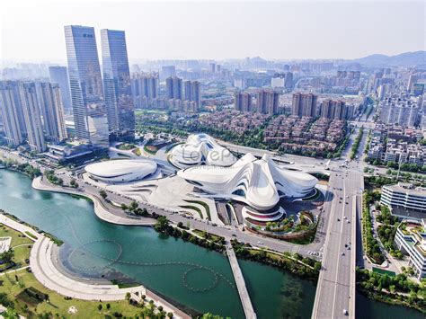 Aerial Photography Hunan Changsha Meixi Lake International Inter Picture And HD Photos | Free ...