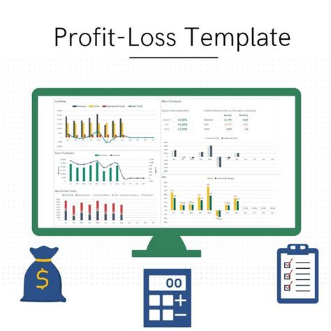 Profit Loss Statement - Template | Excel Spreadsheet | Profit and loss statement, Statement ...