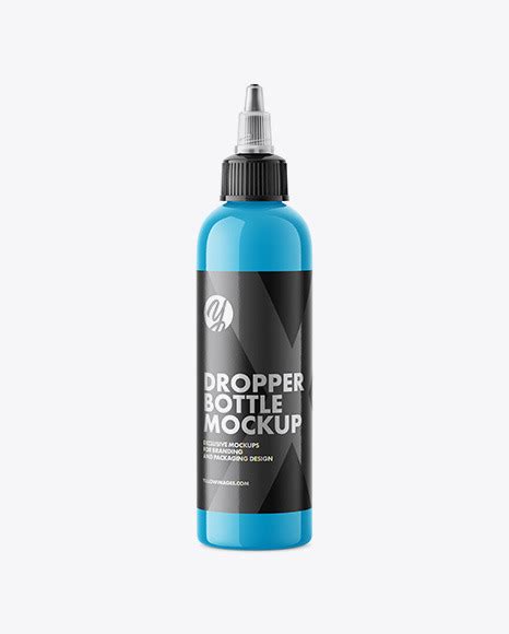 4 Oz Plastic Dropper Bottle Mockup - Free Download Images High Quality PNG, JPG - 55086