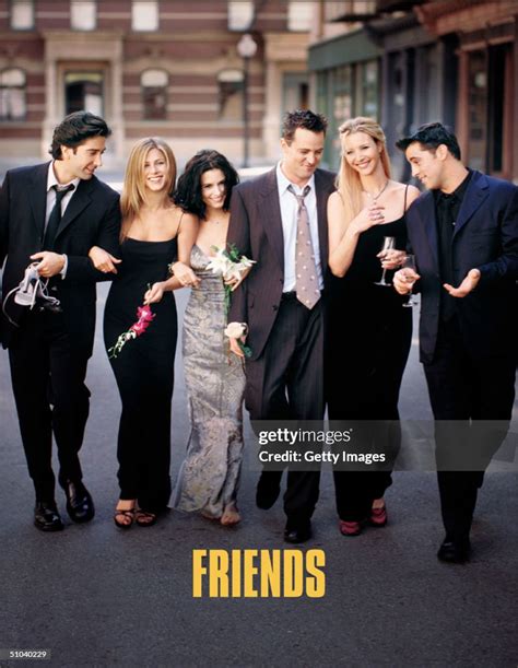 Cast Members Of NBC's Comedy Series "Friends." Pictured : David... News ...